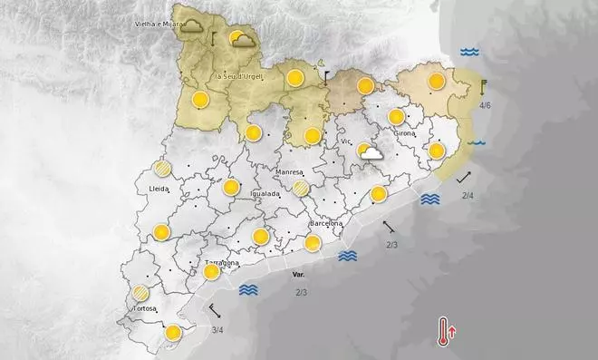 Alerta per fortes ratxes de vent al Pirineu i Prepirineu