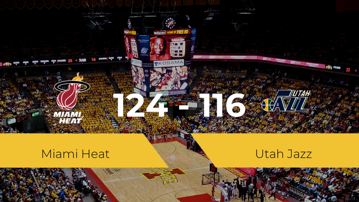 Miami Heat vence a Utah Jazz (124-116)
