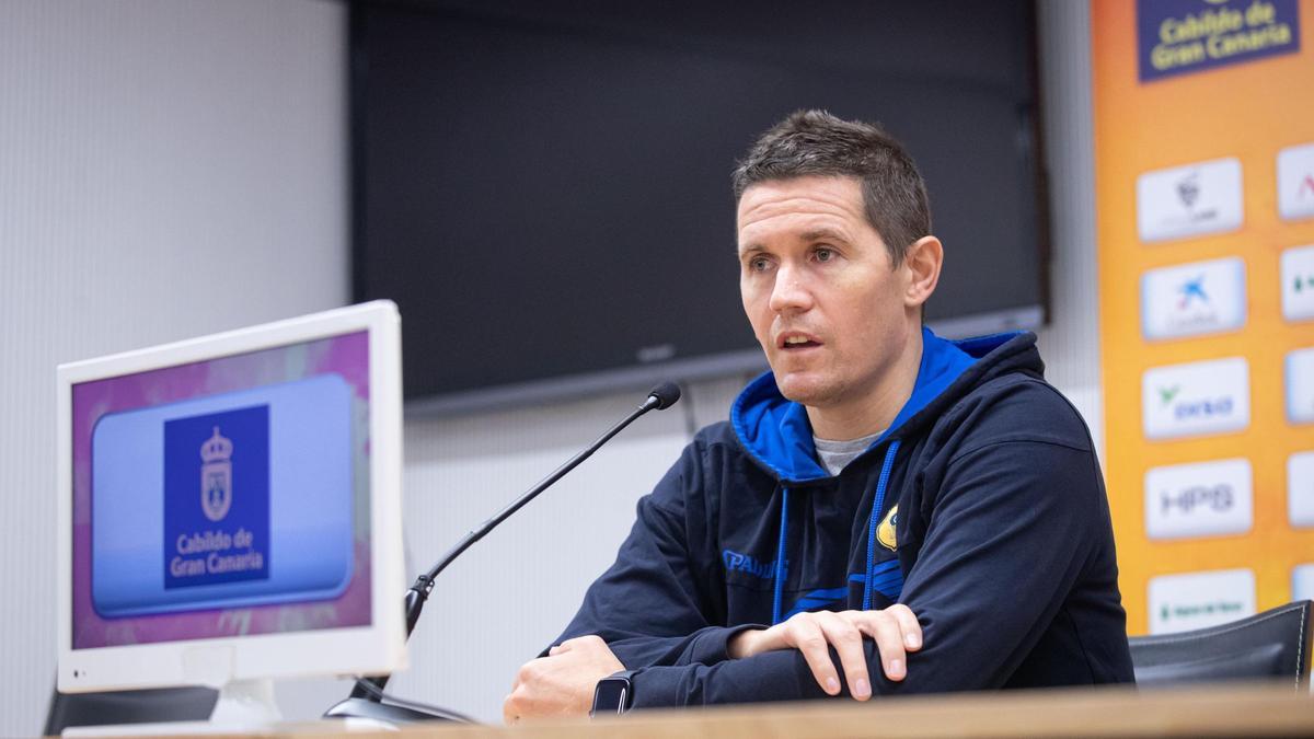 Jaka Lakovic en rueda de prensa esta mañana.