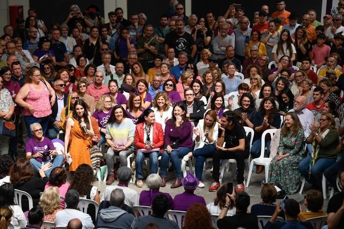 CANARIAS Y ECONOMIA. EDIFICIO MILLER. LAS PALMAS DE GRAN CANARIA. Mitin dePodemos con Irene Montero en el Edificio Elder del Parque Santa Catalina  | 31/03/2019 | Fotógrafo: Juan Carlos Castro