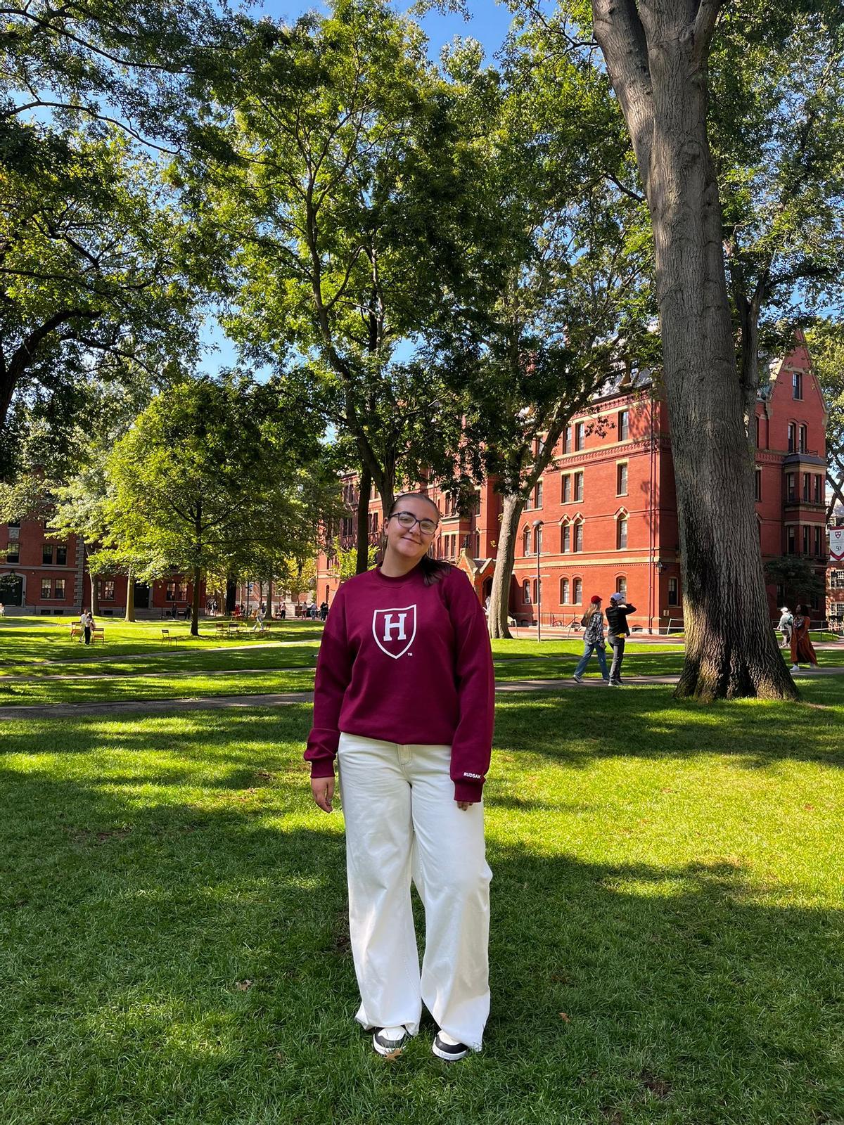 La mallorquina Marta Ramos al campus de la Universitat Harvard.