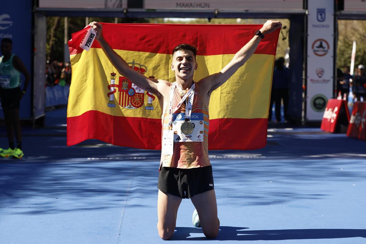 Yago Rojo y Marta Galimany brillan en un maratón de Madrid dominado por los etíopes
