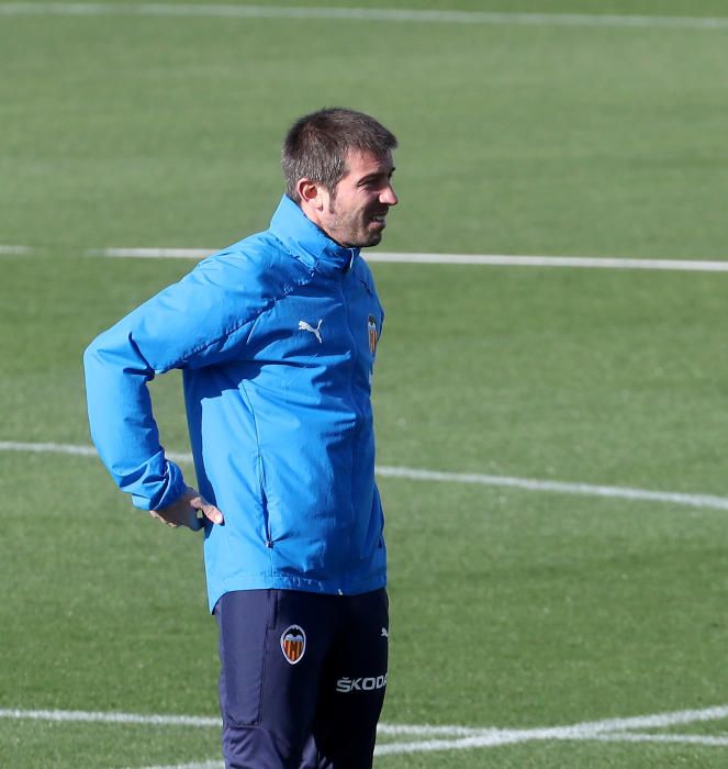 Las imágenes del entrenamiento del Valencia CF antes de medirse al Real Madrid