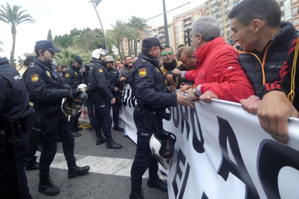 Manifestación en Murcia de los agricultores