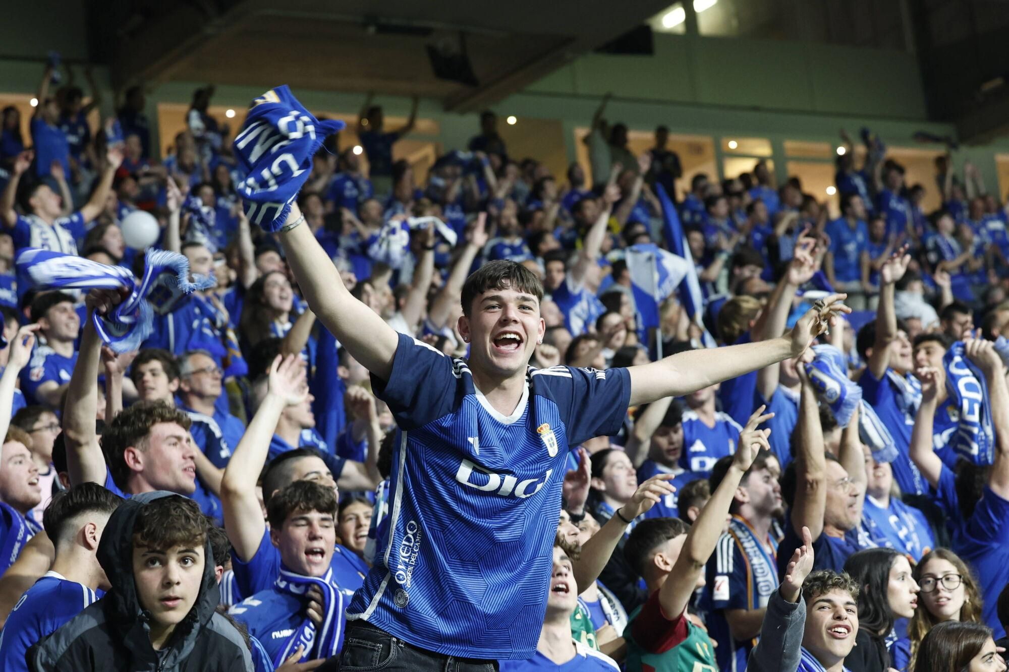 Así se vivió en el Carlos Tartiere la final del play-off entre el Real Oviedo y el Mirandés