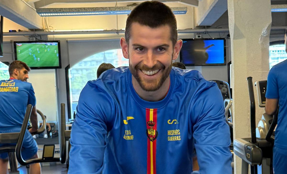 El azulgrana Antonio Bazán, feliz e ilusionado