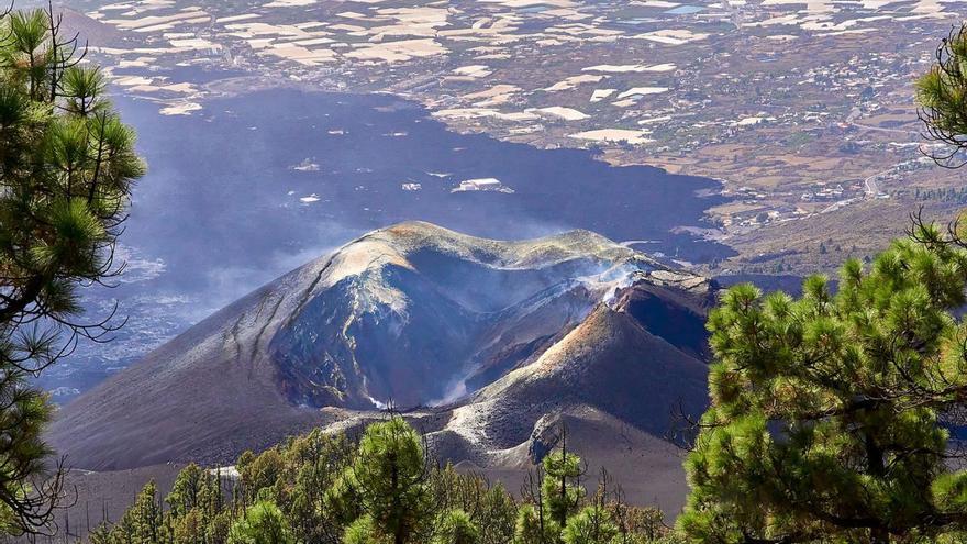 Volcán Tajogaite desde El Gallo.