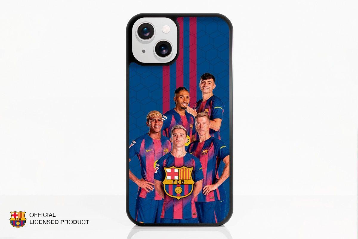 Carcasa 3D FC Barcelona con diseño de jugadores