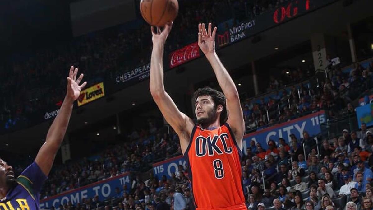 Álex Abrines, en acción