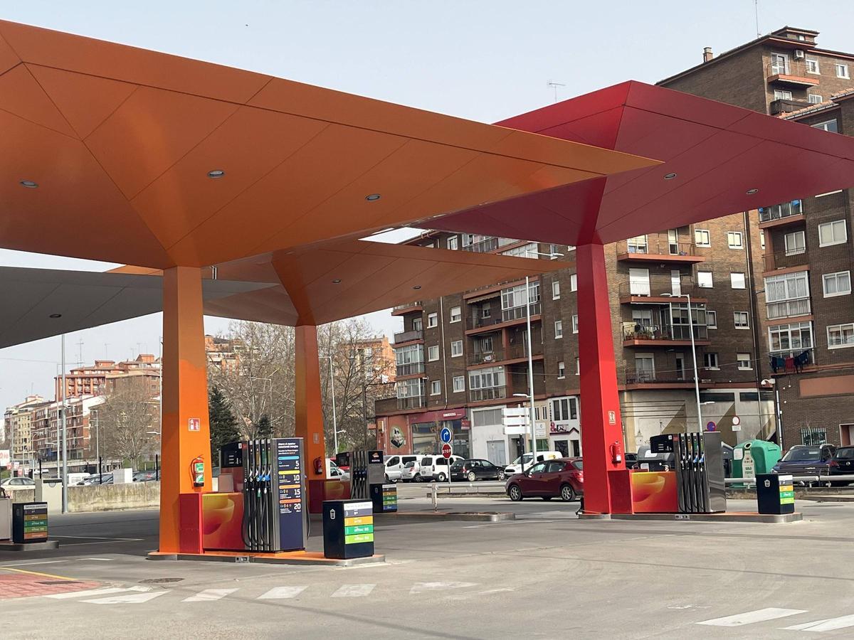 Una gasolinera de Zamora.