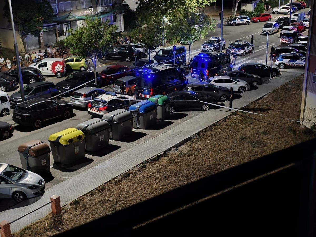 Imagen del lugar del tiroteo en Badia