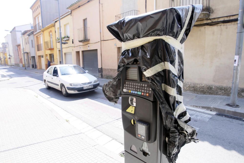 Preparació de les noves zones blaves i verdes de Salt