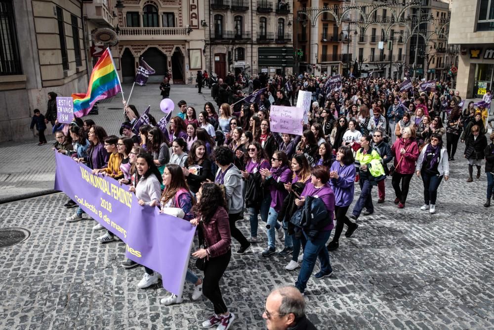 Manifestación del 8 de marzo en Alcoy.