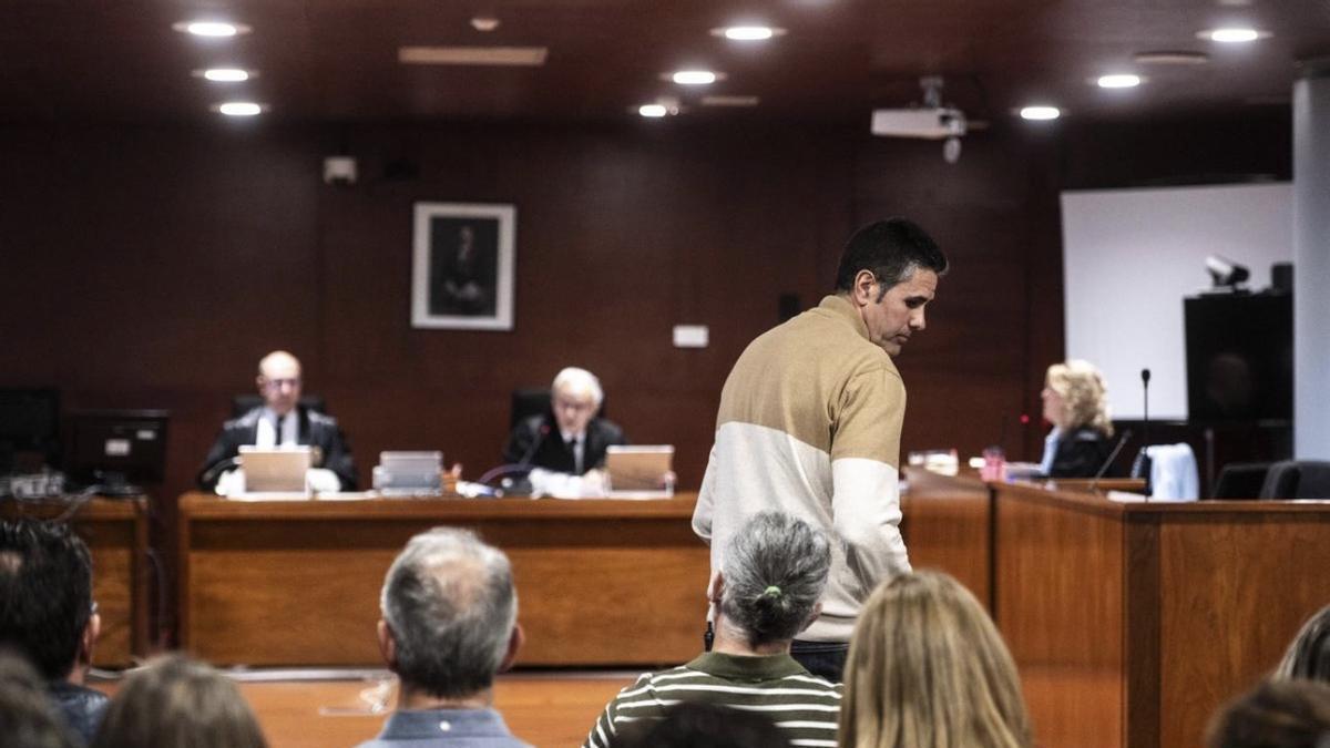 Cacho durante el juicio celebrado en marzo en la Audiencia Provincial de Cáceres.