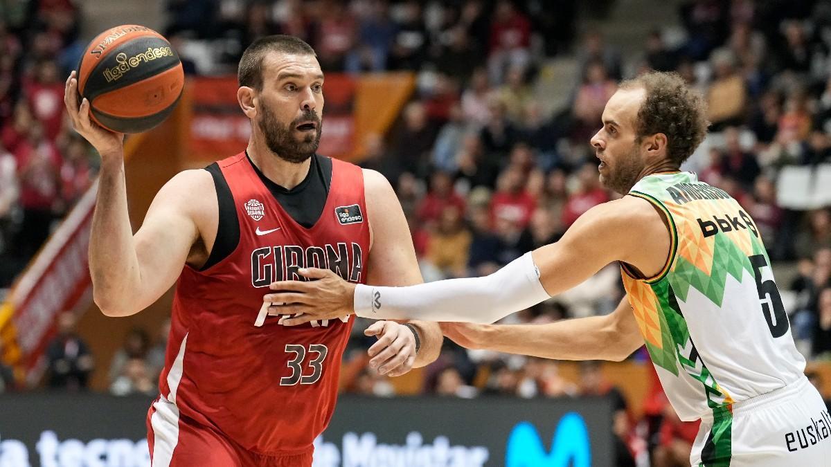 Marc Gasol, durante el partido contra el Bilbao Basket