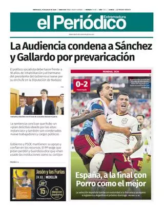 Consulta la portada correspondiente al día 15 de julio de 2026