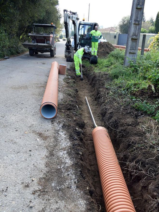 Las obras de saneamiento.