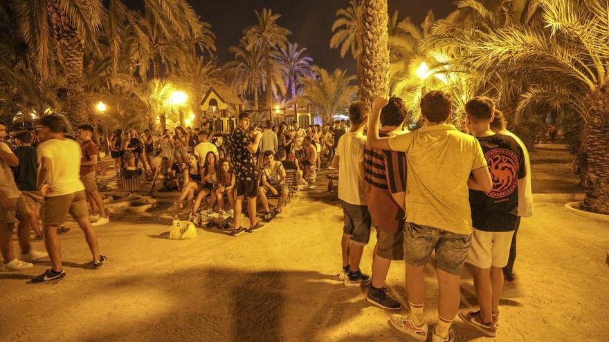 El botellón en el Parque Jaime I este pasado fin de semana