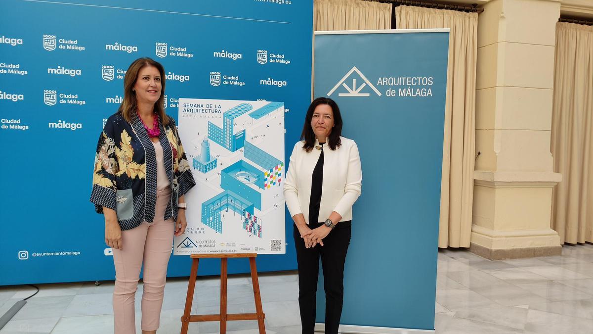 La concejala de Urbanismo y la presidenta del Colegio de Arquitectos de Málaga.