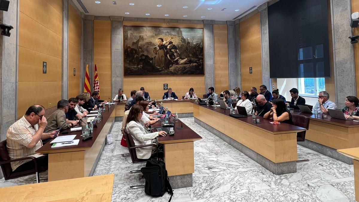 Ple de la Diputació de Girona del mes de juny.