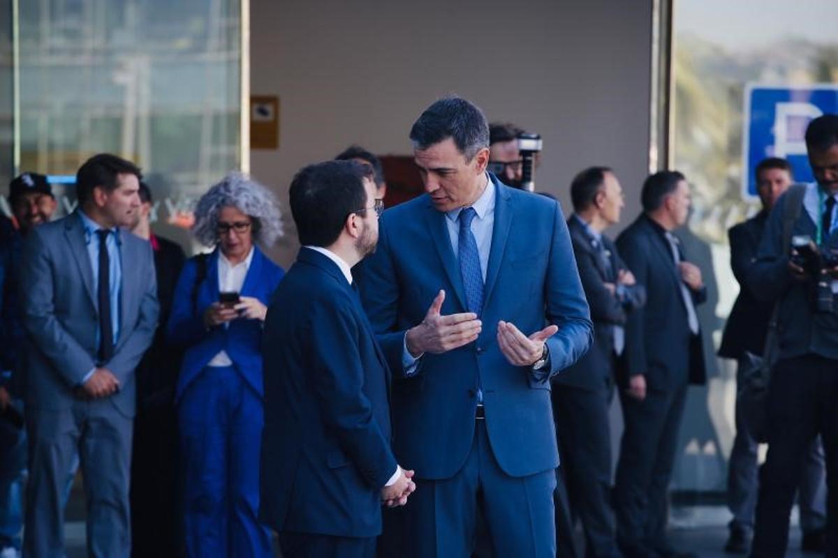 La reunió de Sánchez i Aragonès s’encalla per l’encreuament de retrets