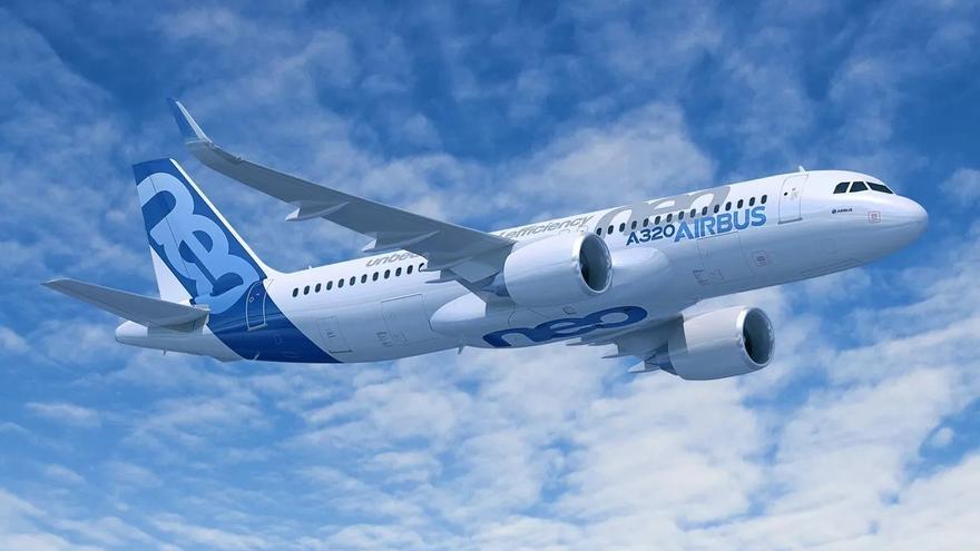 Un modelo del Airbus A320neo.