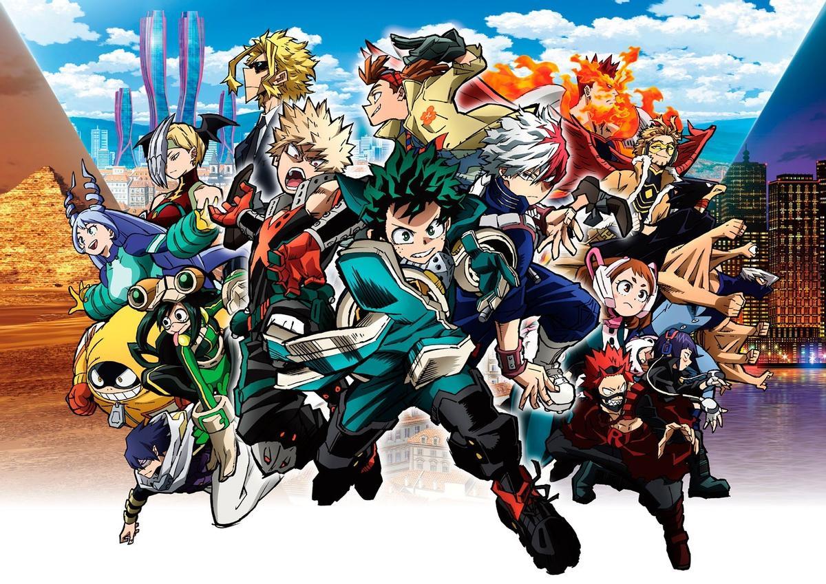 Ilustración con los personajes del manga.
