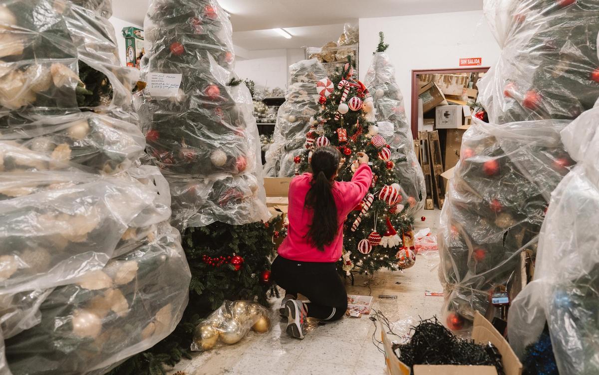 Así es el almacén de Tetuán donde se puede alquilar árboles de Navidad