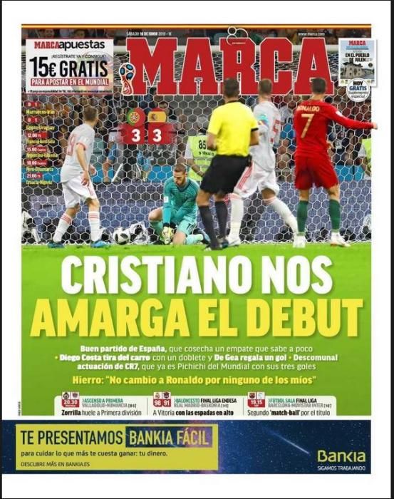 Portada MARCA sábado 16 de julio de 2018