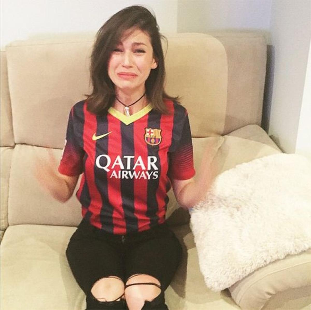 Úrsula Corberó, muy fan de Barça