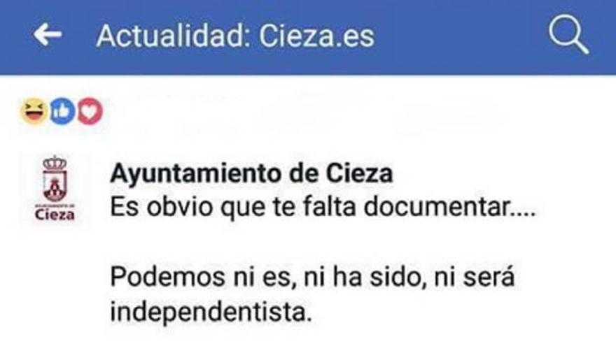 Facebook del Ayuntamiento.