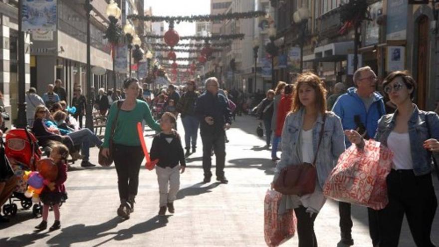 Ambiente en las zonas comerciales de la capital ante el día de los Reyes