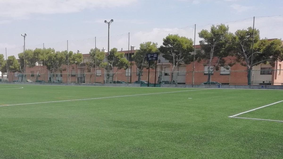 Campo de El Cascajo donde se jugaba el partido entre Los Molinos y Marianistas en categoría juvenil.