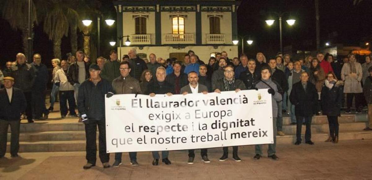 El dirigente de la Unió, Carles Peris, ayer en Alqueries.