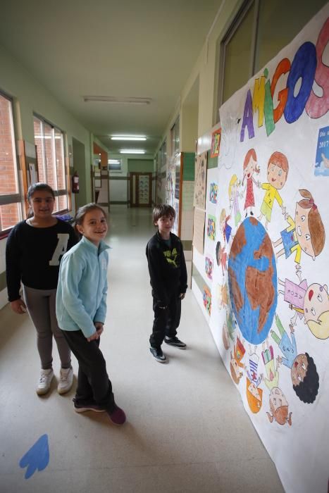 Los alumnos del colegio de Versalles de Avilés