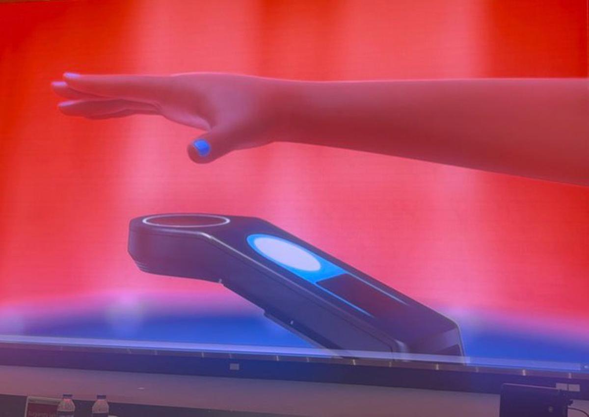 Una aplicación para pagar con la mano