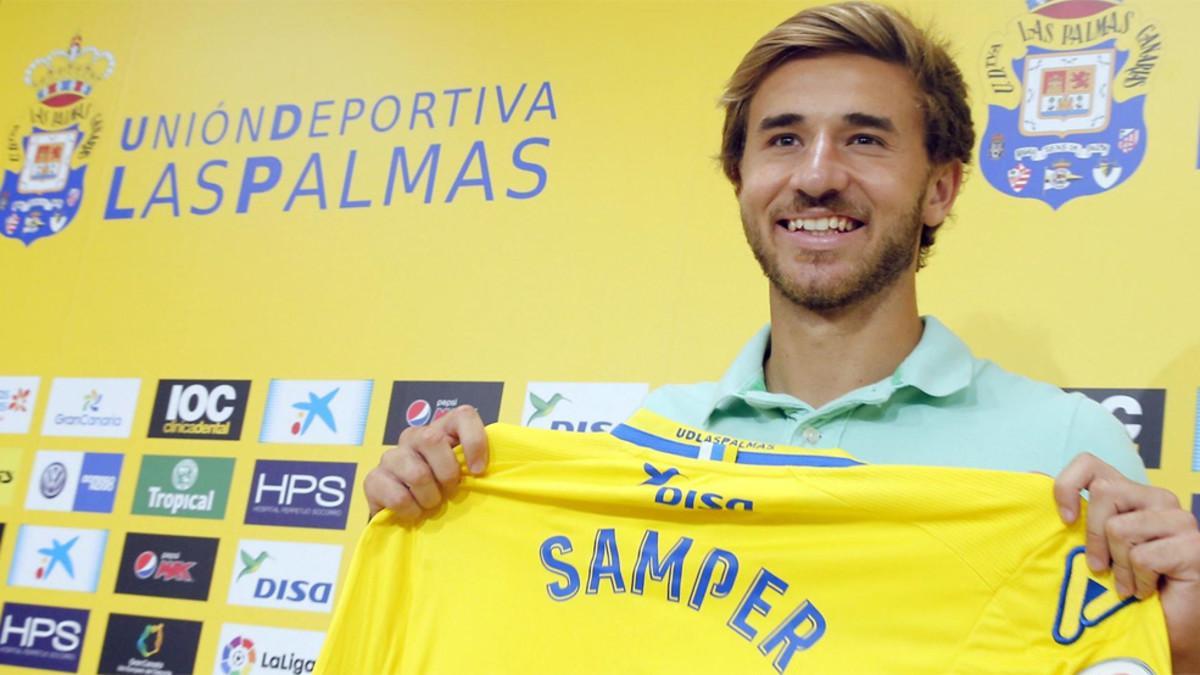 Sergi Samper jugará esta temporada en la UD Las Palmas cedido por el FC Barcelona