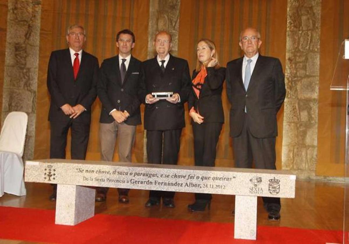 Un banco en Mondariz para don Gerardo