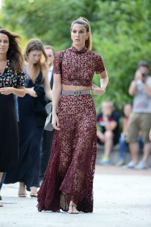 Bianca Brandolini D'Adda en la boda de Jessica Chastain