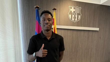 Madou Murcia se mostró muy feliz de continuar en el Barça