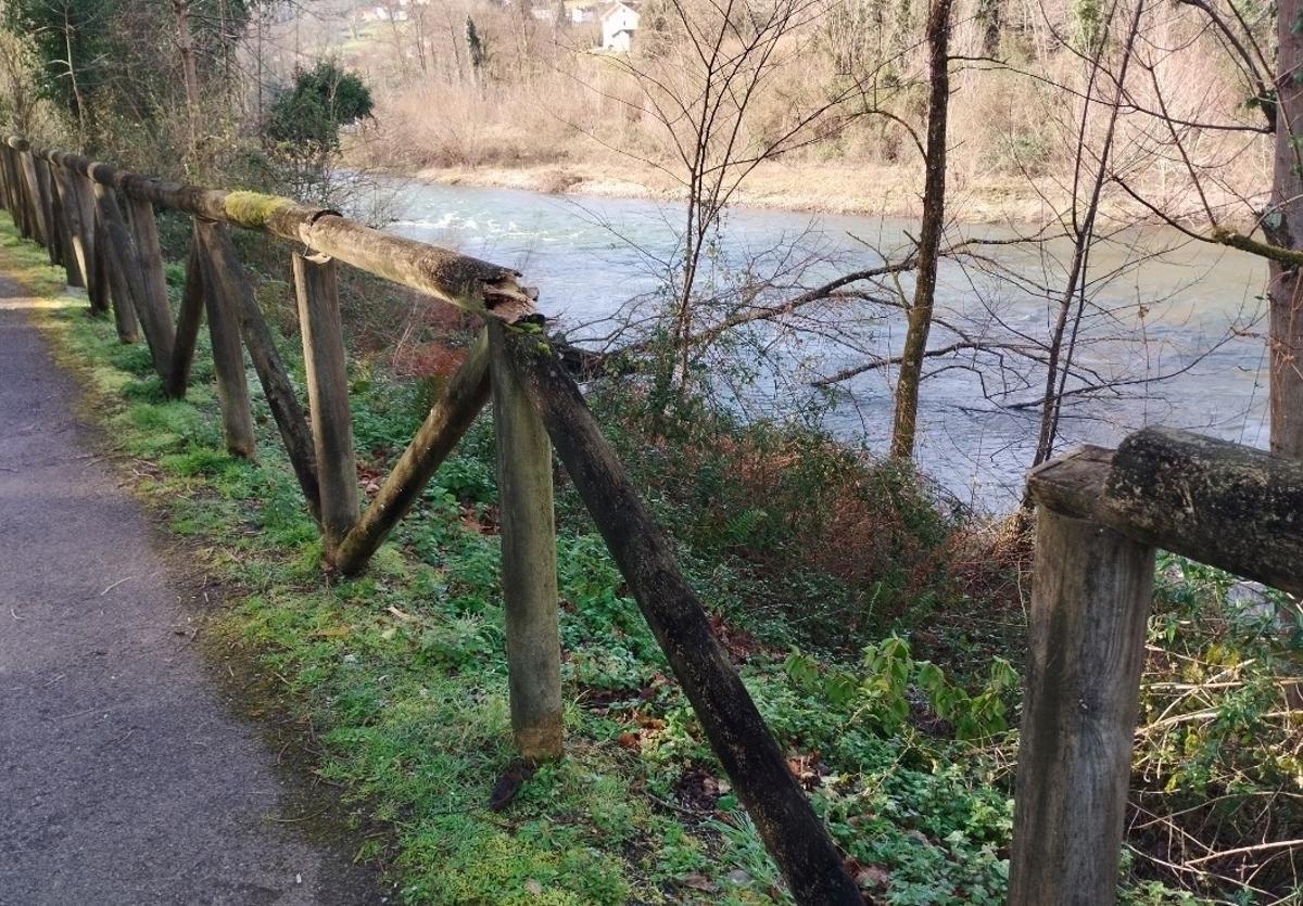 La senda verde de Las Caldas.