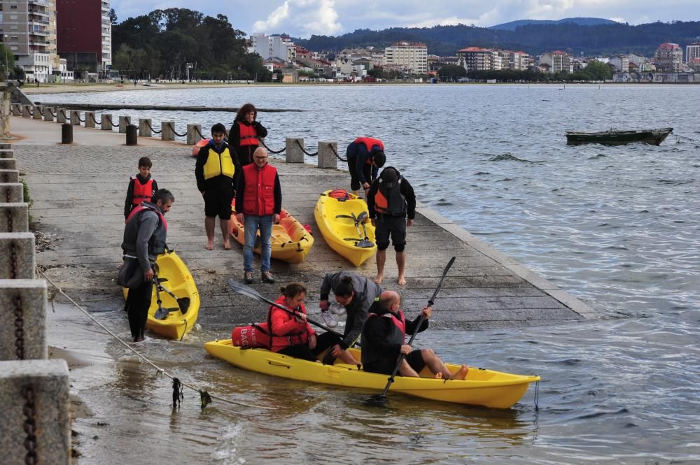 A Cortegada, en kayak