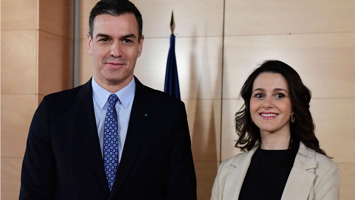 Pedro Sánchez se reúne con Inés Arrimadas en el Congreso