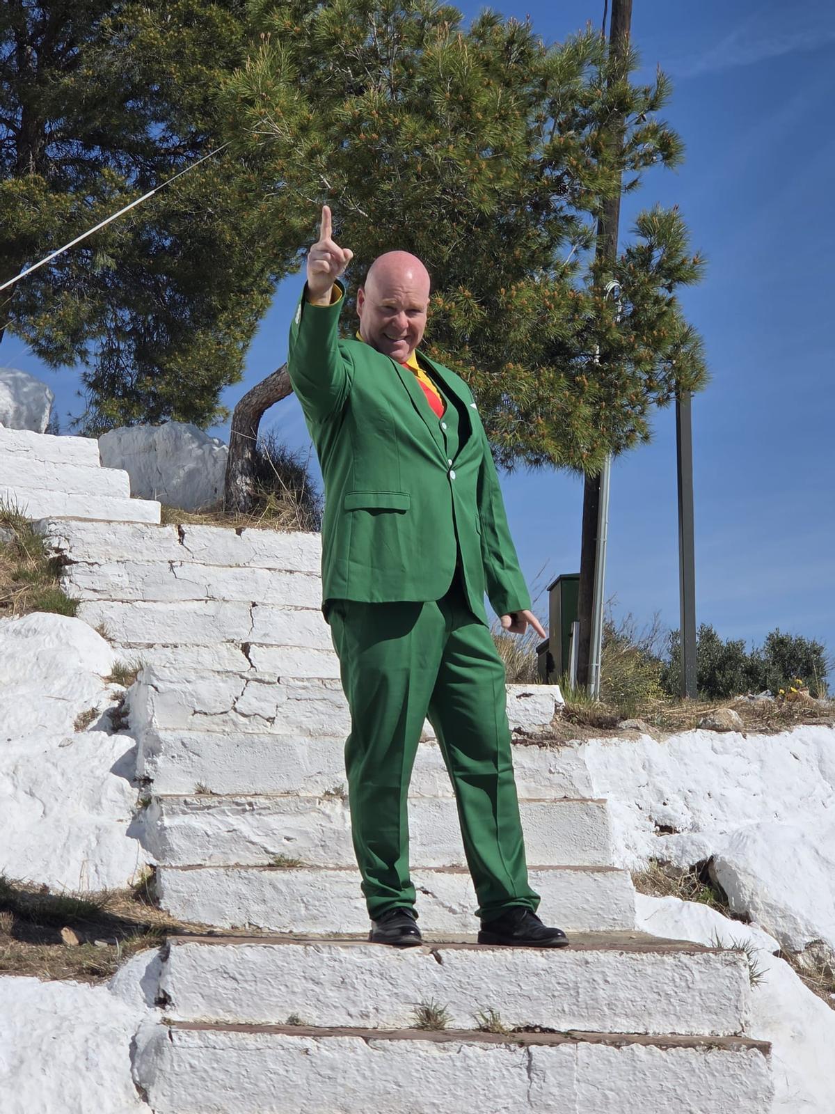 Imagen de Guillermo Traver, 'El Serrucho', en la ermita de la Magdalena.