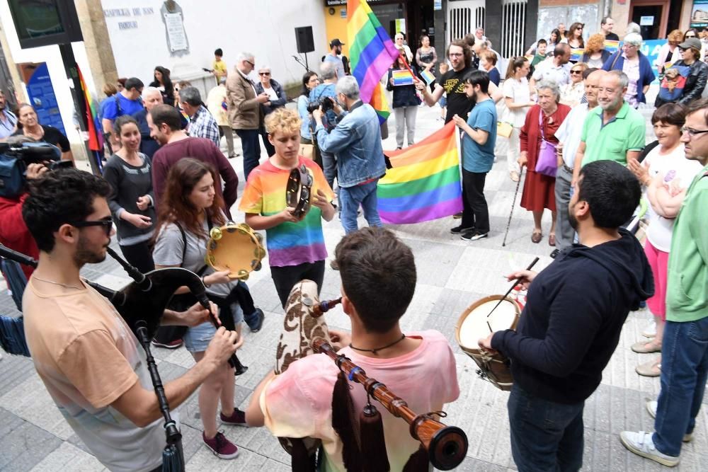 Manifestación contra la homofobia en Sada