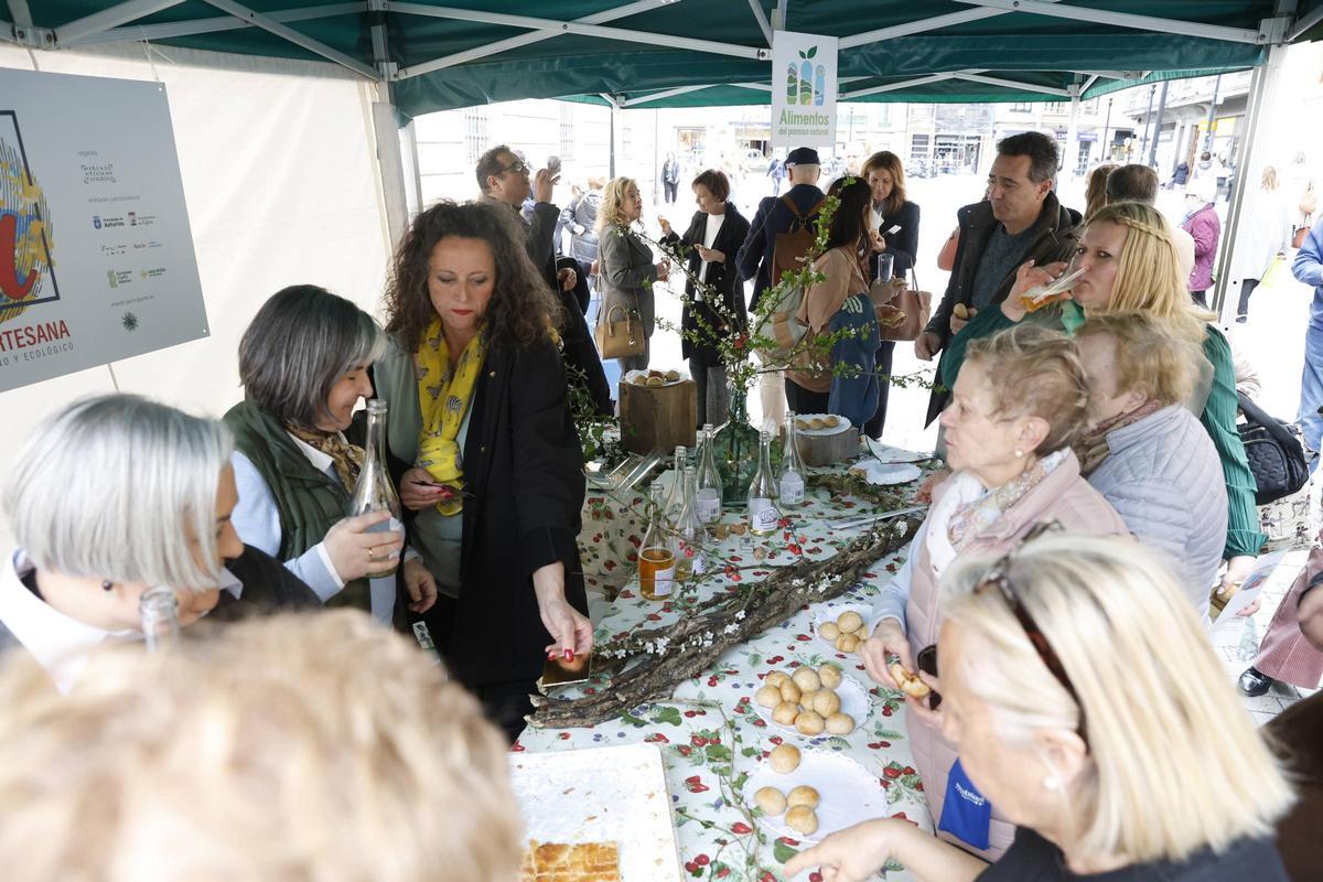 Uno de los puestos de Esecia Asturiana en la edición del año pasado, en Gijón.