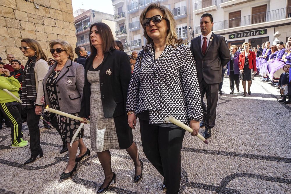 La popular procesión de «La Bajada» concentra a cientos de fieles en el traslado de la imagen desde su ermita hasta la Arciprestal