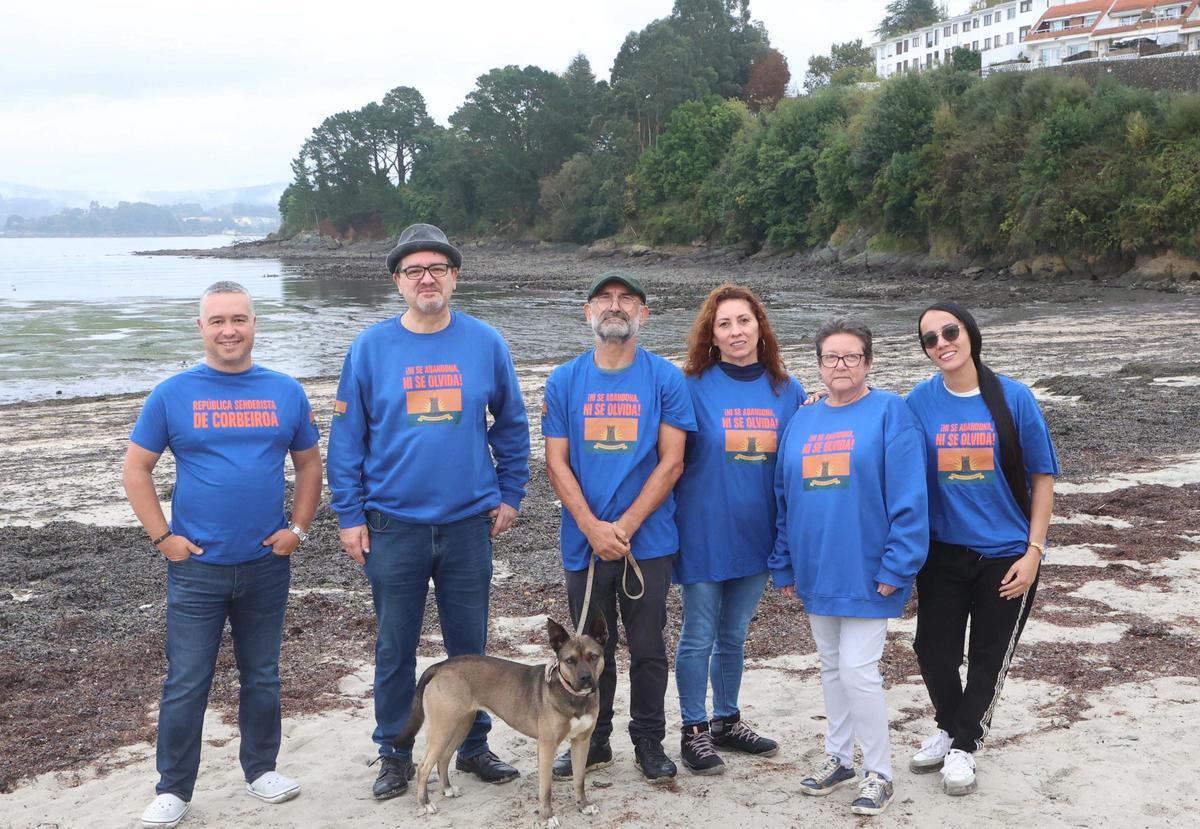 Integrantes de la República Senderista de Corbeiroa.