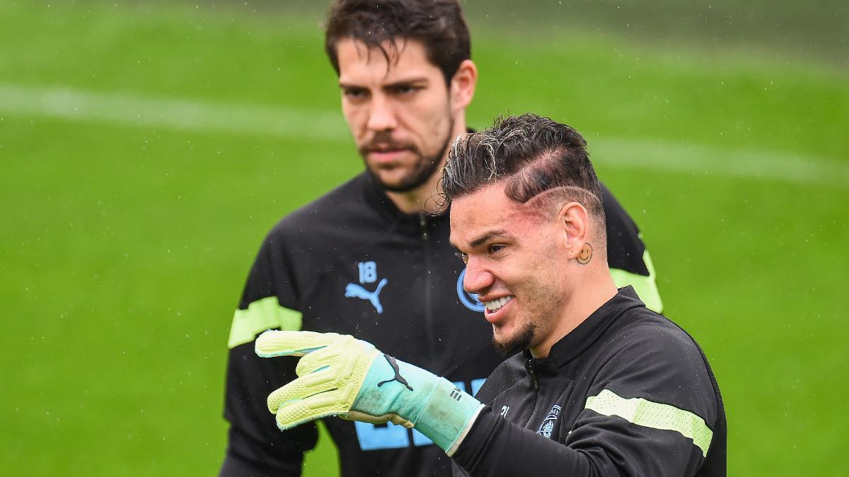 Ederson y Ortega, los dos guardametas principales del Manchester City