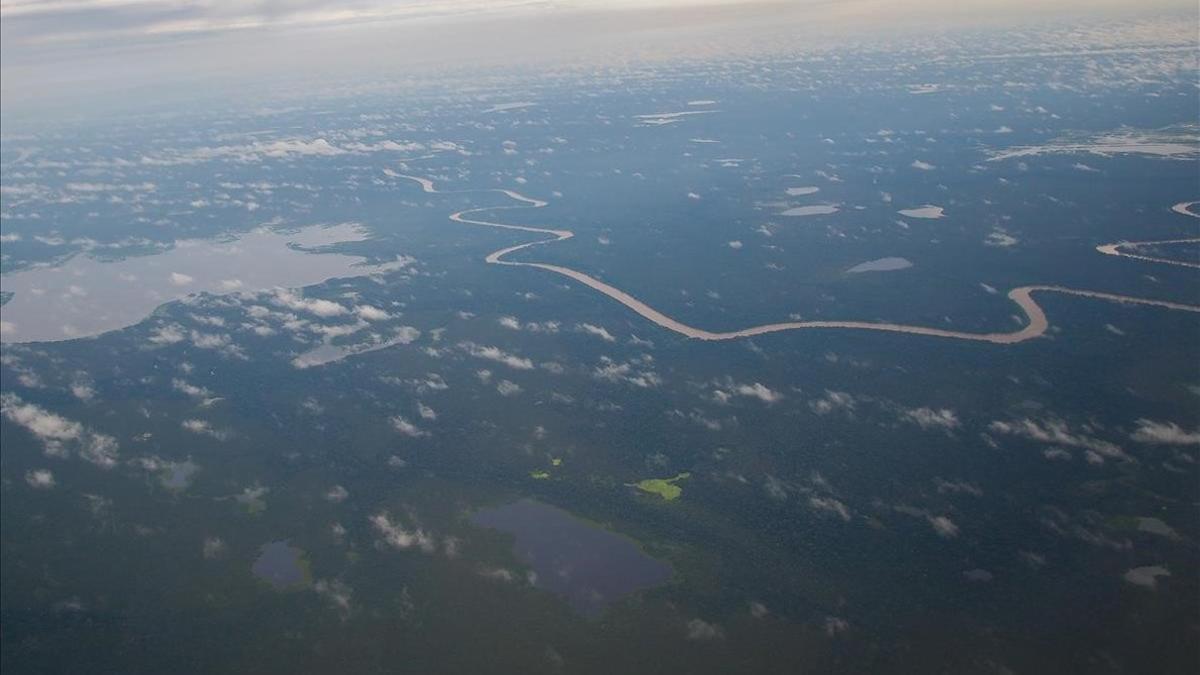 Imagen aérea de la Amazonia.